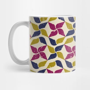 Geometric Floral Repeating Shapes Mug